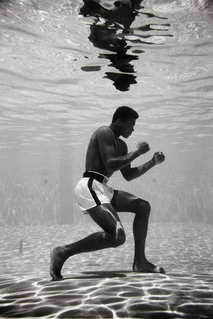 FLIP SCHULKE (1930–2008) Muhammad Ali boxing underwater, Miami 1961