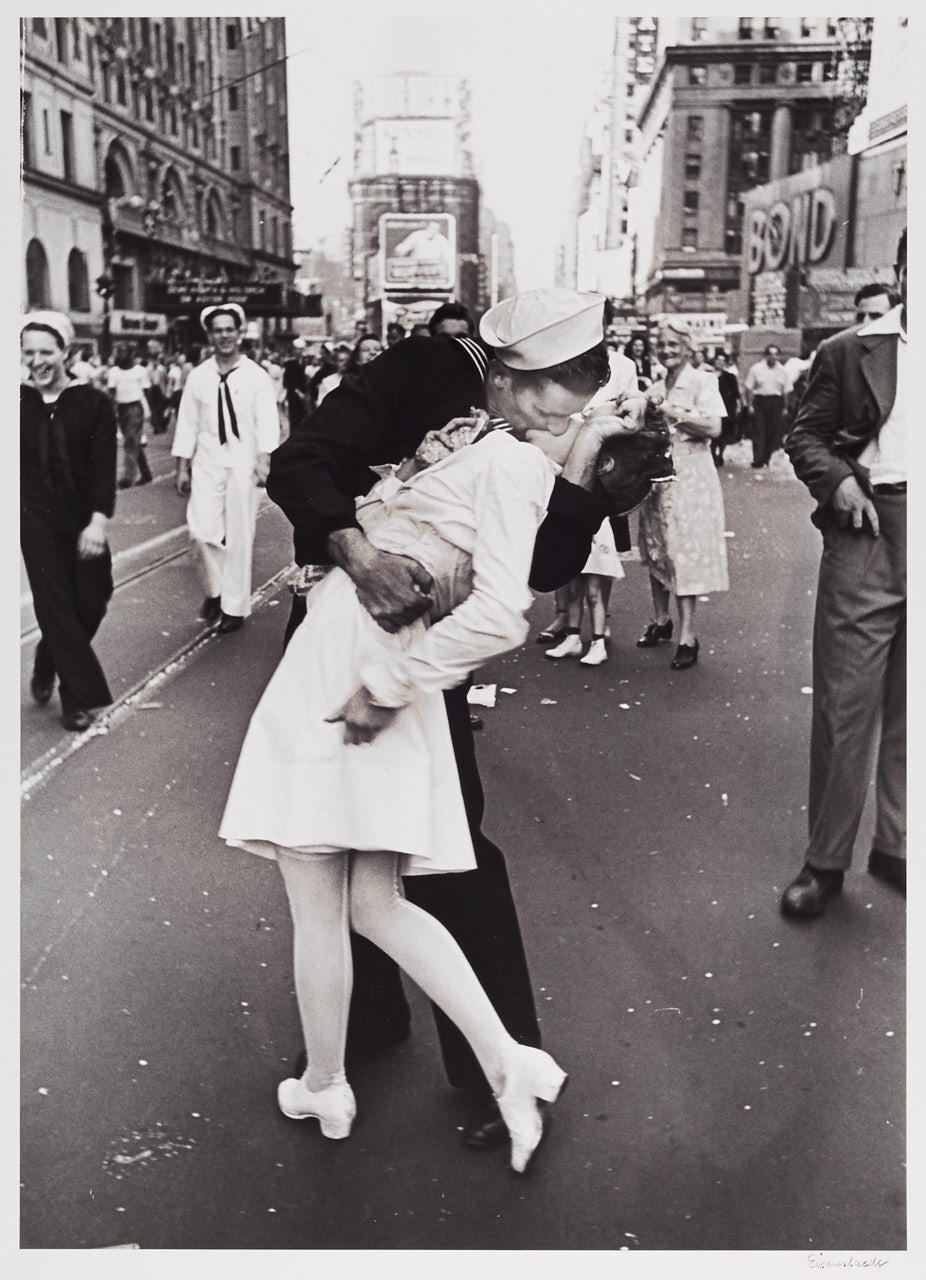 ALFRED EISENSTAEDT (1898–1995) ‘V-J Day Kiss in Times Square’, New York 1945