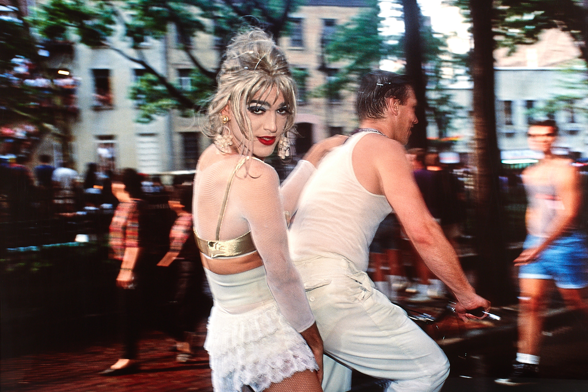 NAN GOLDIN (* 1953) - Jimmy Paulette on David´s bike,  NYC 1991*